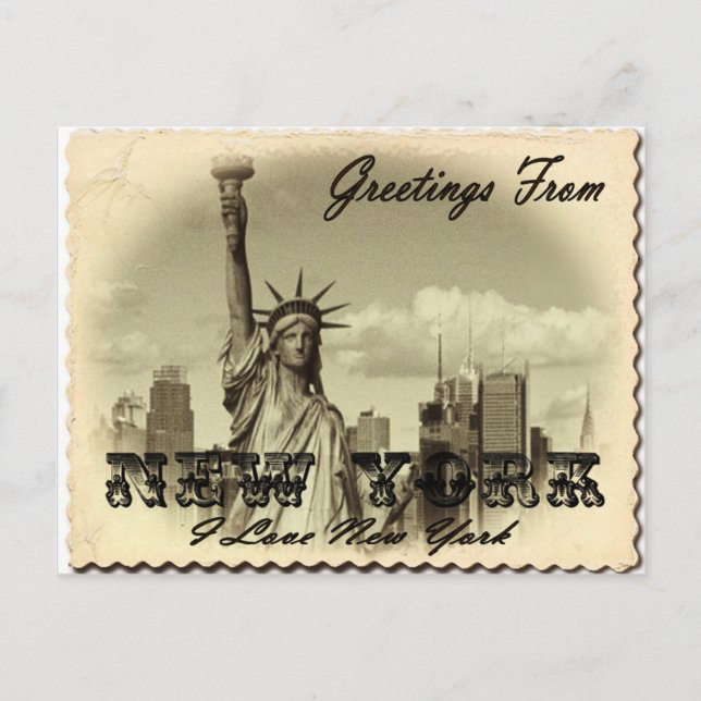 Vintage New York Postcard (Front)