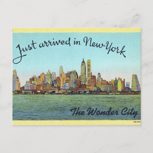 Vintage, New York. Postcard (Front)