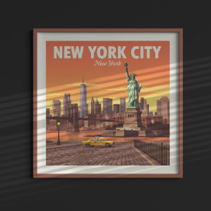  Vintage New York Poster