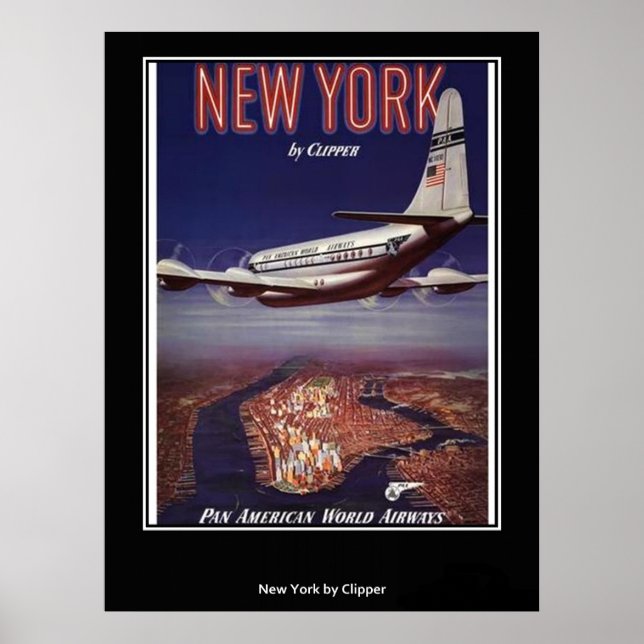 Vintage New York Poster Print (Front)