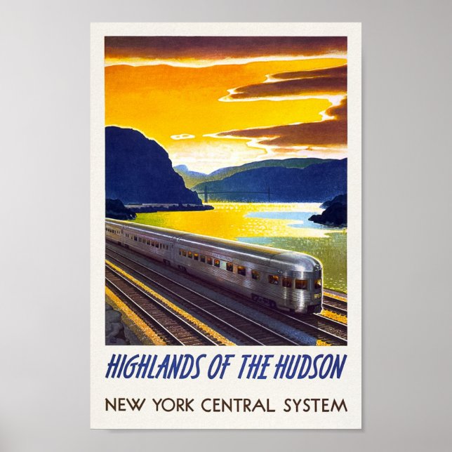 Vintage New York Railway Poster (Front)
