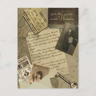 Vintage "New York" Scrapbook Postcard