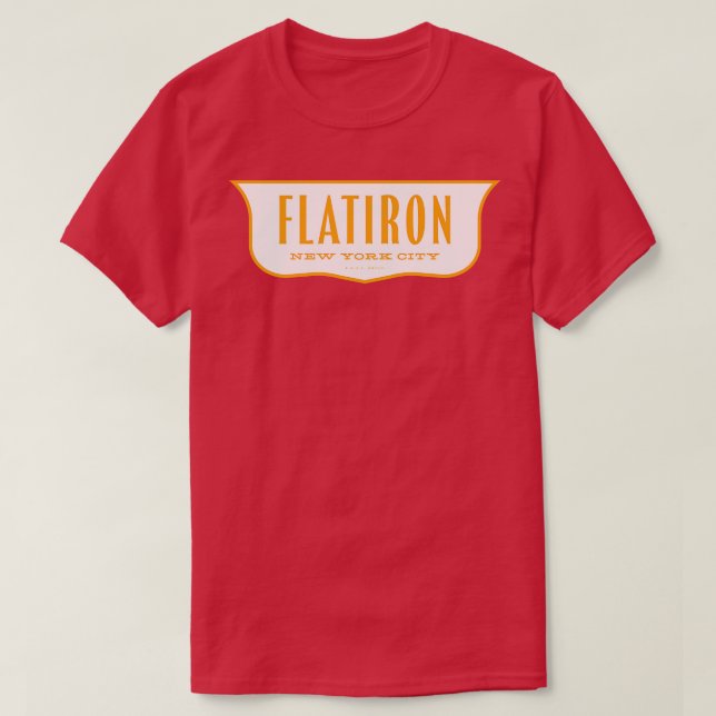 Vintage New York Shield Flatiron T-Shirt (Design Front)