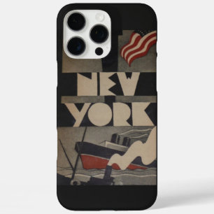 Vintage New York Travel iPhone 16 Pro Max Case