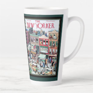 Vintage New Yorker Daily New York Life Latte Mug
