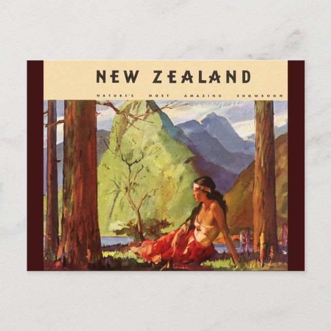 Vintage New Zealand Postcard (Front)