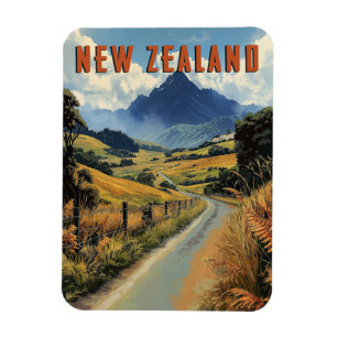Vintage New Zealand Travel Magnet