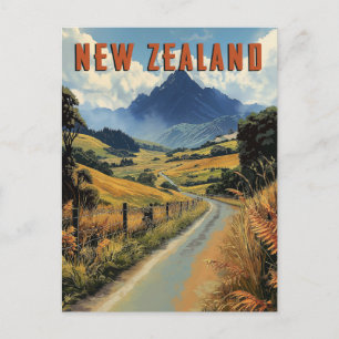 Vintage New Zealand Travel  Postcard