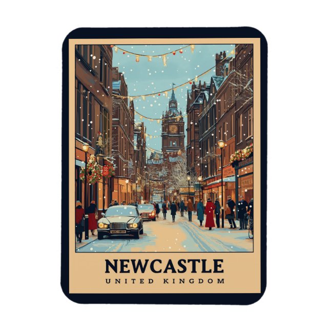 Vintage Newcastle  Magnet (Vertical)