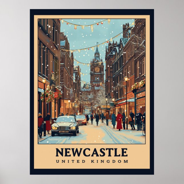 Vintage Newcastle  Poster (Front)