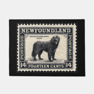 Vintage Newfoundland Dog Doormat