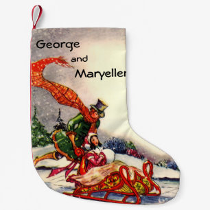 Vintage Newlyweds Christmas Stocking