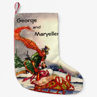Vintage Newlyweds Christmas Stocking