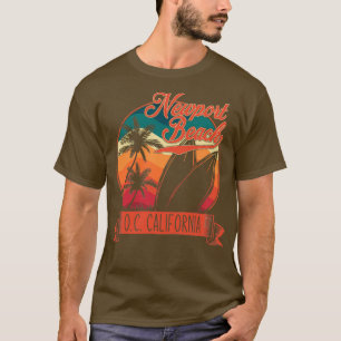 Vintage Newport Beach Orange County California Sur T-Shirt