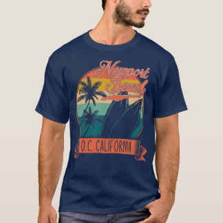 Vintage Newport Beach Orange County California Sur T-Shirt