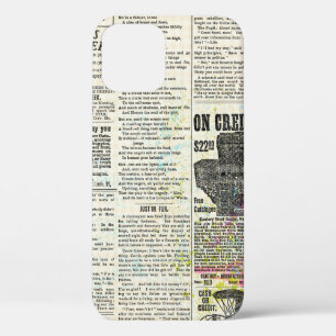 Vintage newspaper advertising iPhone 12 case