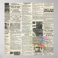 Vintage newspaper advertising