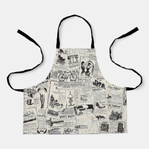 Vintage Newspaper   Apron