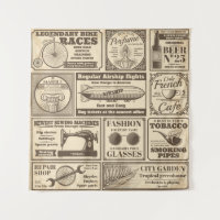 Vintage newspaper banners and advertising labels v