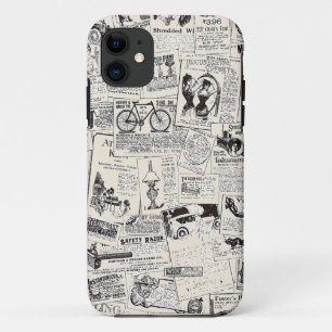 Vintage Newspaper iPhone 11 Case