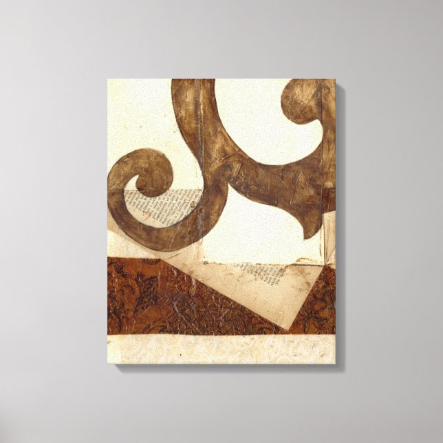 Vintage Newspaper Clipping Canvas Print (Front)