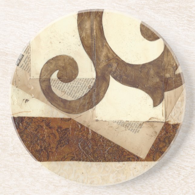 Vintage Newspaper Clipping Coaster (Front)