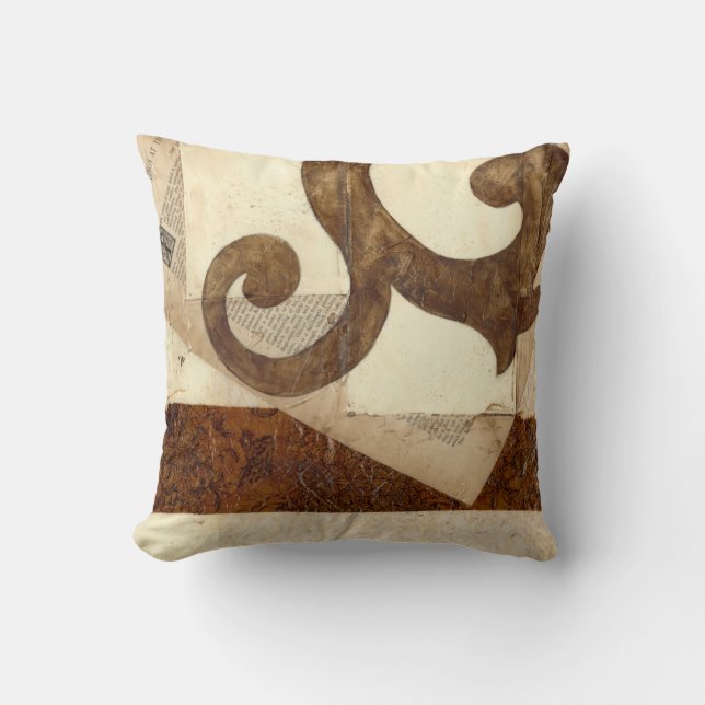 Vintage Newspaper Clipping Cushion (Front)