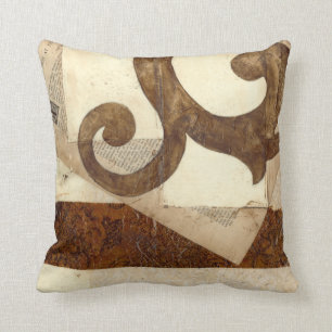 Vintage Newspaper Clipping Cushion