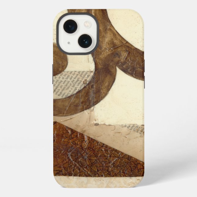 Vintage Newspaper Clipping iPhone Case (Back)