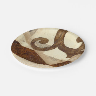 Vintage Newspaper Clipping Paper Plate