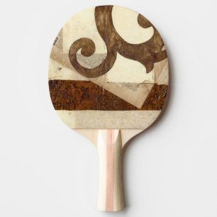 Vintage Newspaper Clipping Ping Pong Paddle