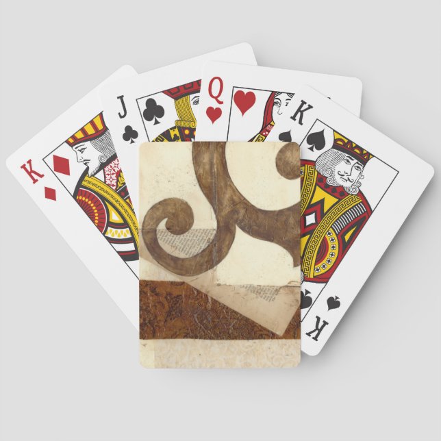 Vintage Newspaper Clipping Playing Cards (Back)