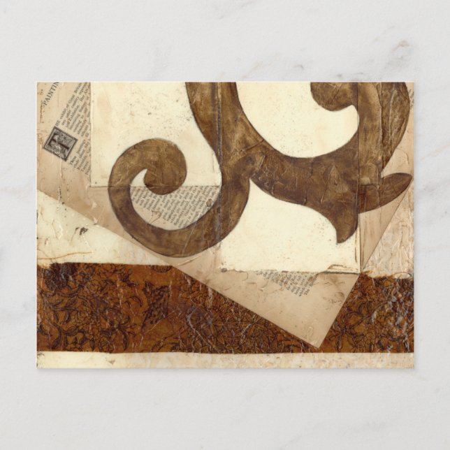 Vintage Newspaper Clipping Postcard (Front)