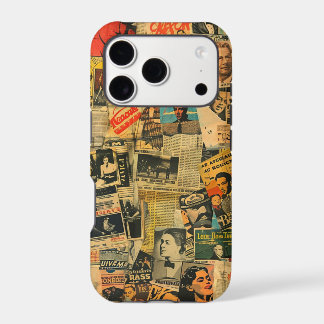Vintage Newspaper Collage Phone Case 