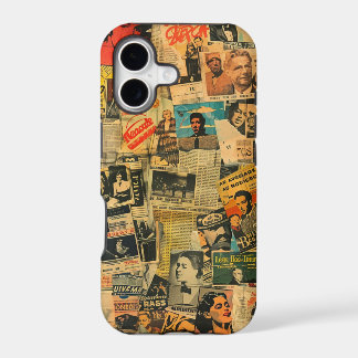 Vintage Newspaper Collage Phone Case 