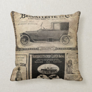 Vintage Newspaper Custom Gift Cushion