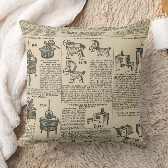 Vintage Newspaper design Cushion (Blanket)