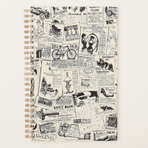 Vintage Newspaper Planner