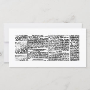 Vintage Newspaper Print