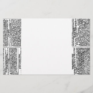 Vintage Newspaper Print