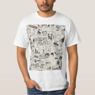 Vintage Newspaper T-Shirt