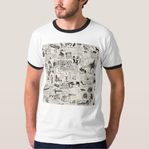 Vintage Newspaper T-Shirt