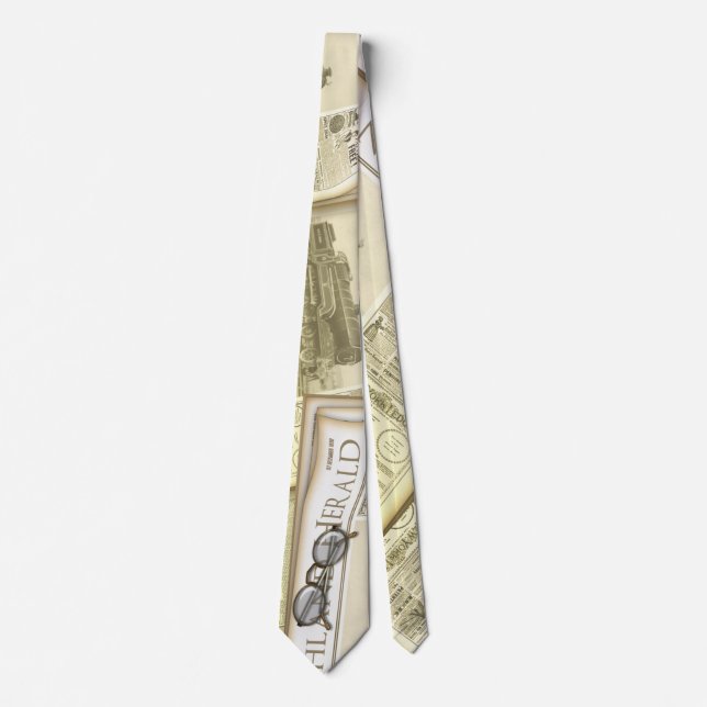 Vintage Newspaper Tie (Front)