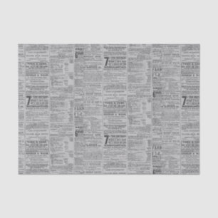 Vintage Newspaper Tissue Paper