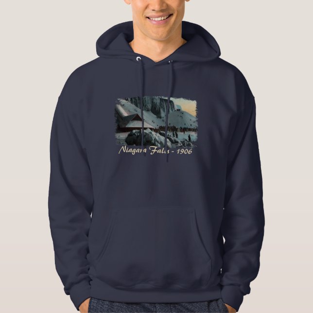 Vintage Niagara Falls Ice Hooded Sweatshirt (Front)