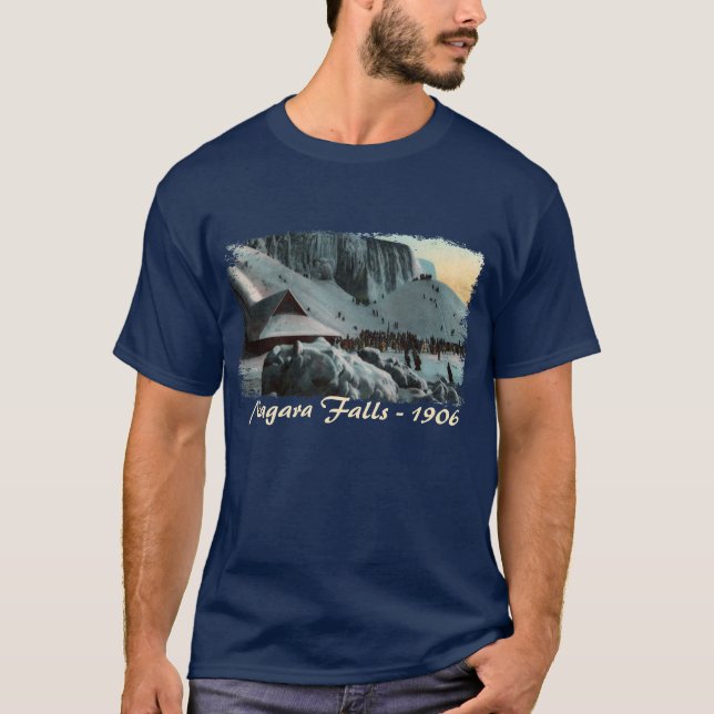 Vintage Niagara Falls Ice Men's Shirt (Front)