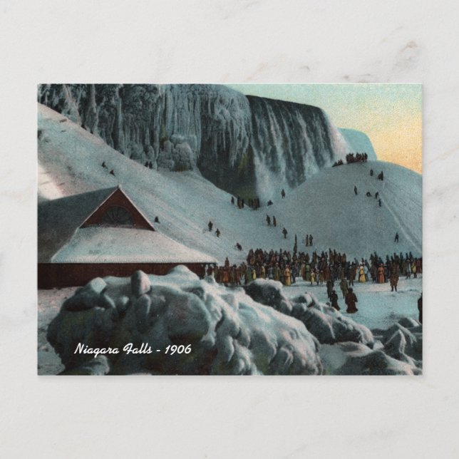 Vintage Niagara Falls Ice Postcard (Front)