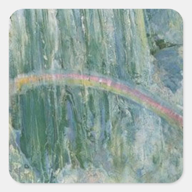 Vintage Niagara Falls Square Sticker (Front)