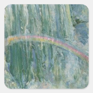 Vintage Niagara Falls Square Sticker