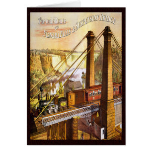 Vintage Niagara Falls Train Bridge Wish You Here